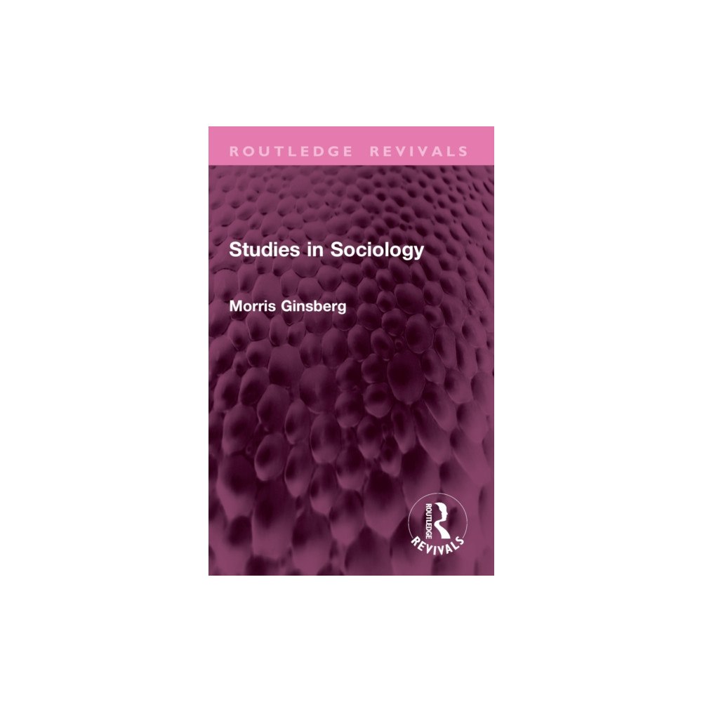 Taylor & francis ltd Studies in Sociology (häftad, eng)