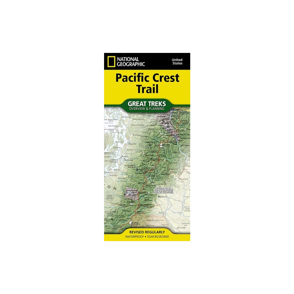 National Geographic Maps Pacific Crest Trail Planning & Overview Map