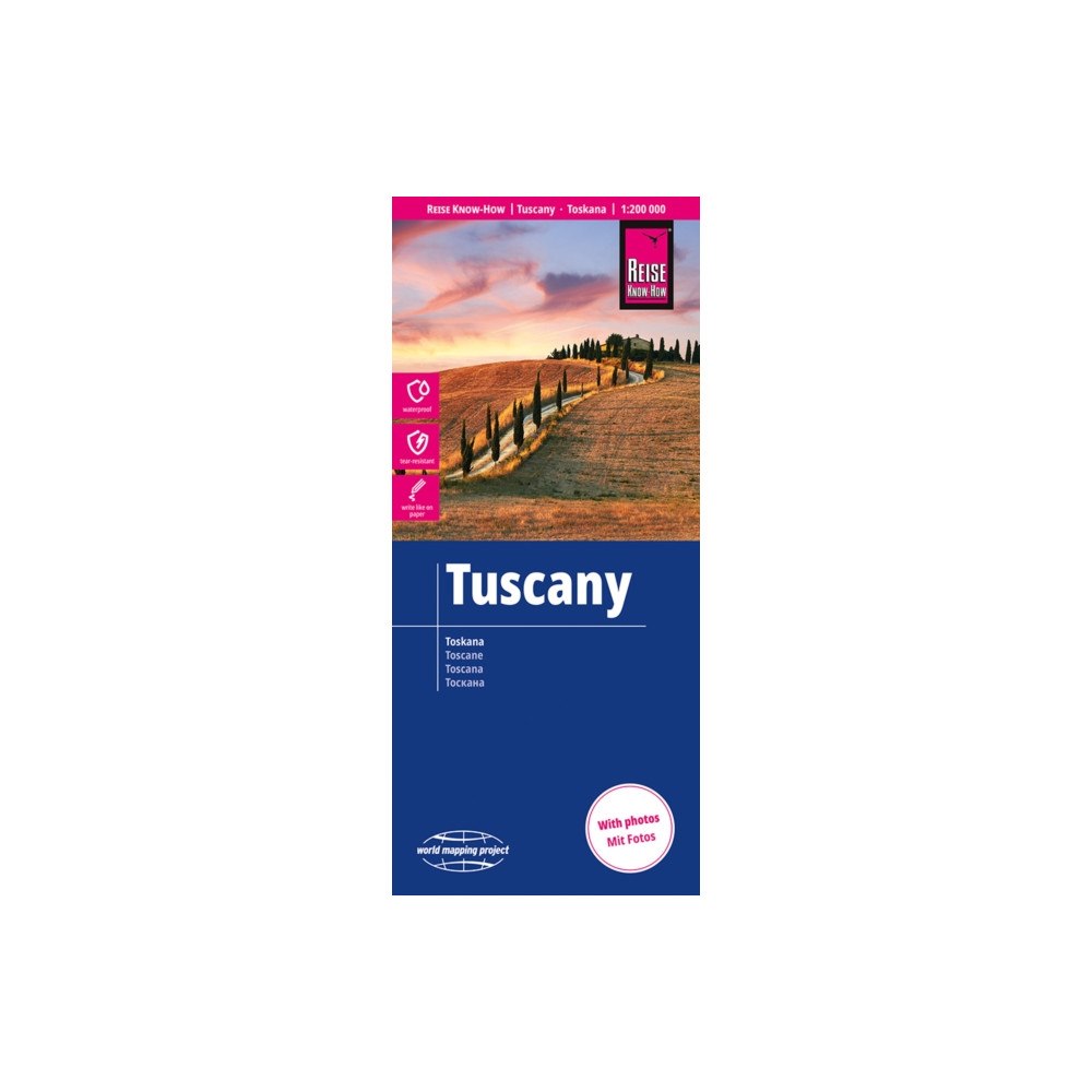 Reise Know-How Verlag Peter Rump GmbH Tuscany Map 1:200,000