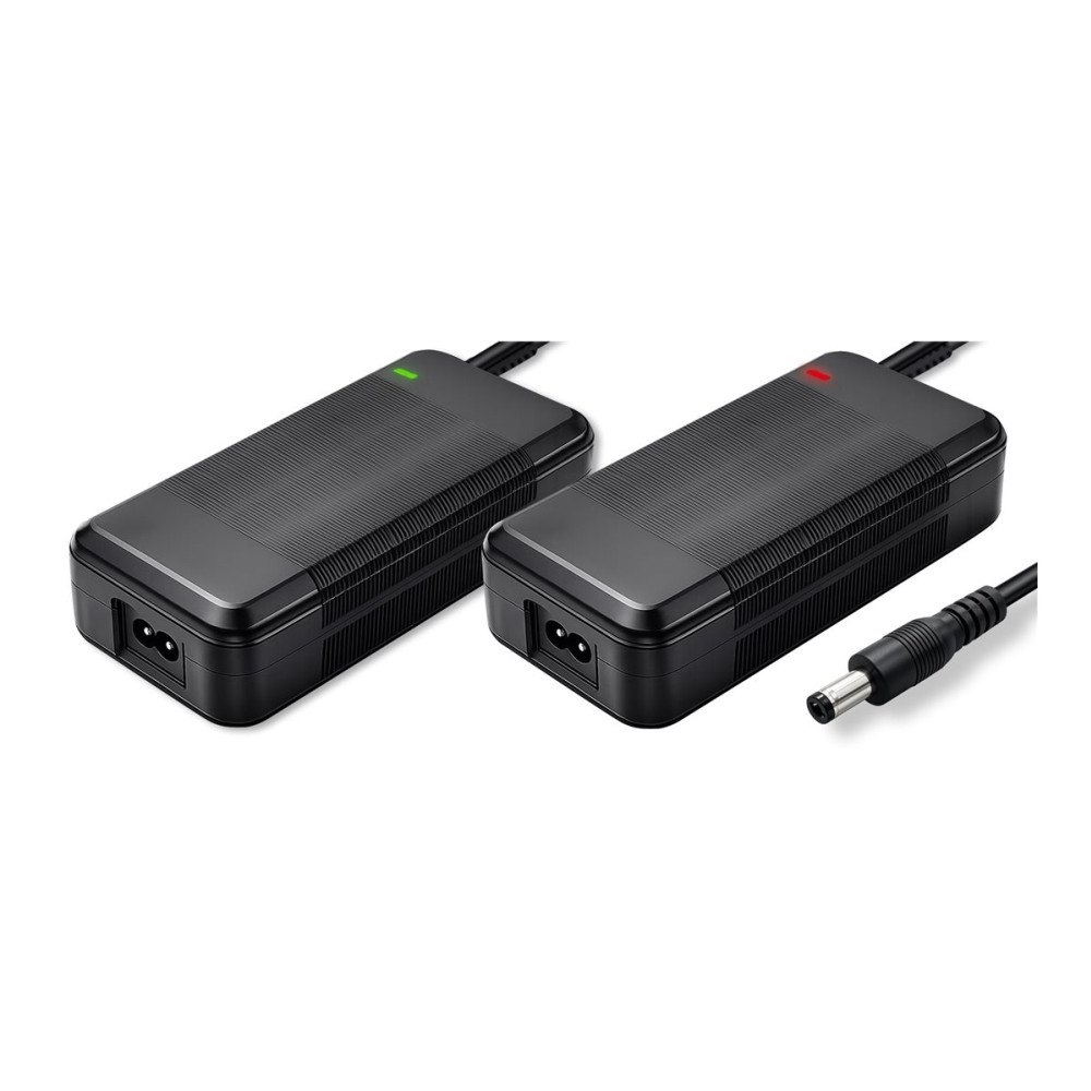 Qoltec Qoltec - strömadapter - for e-bike, electric scooter, 36 V, 42 V, 5.5 x 2.1 + power cable - 168 watt