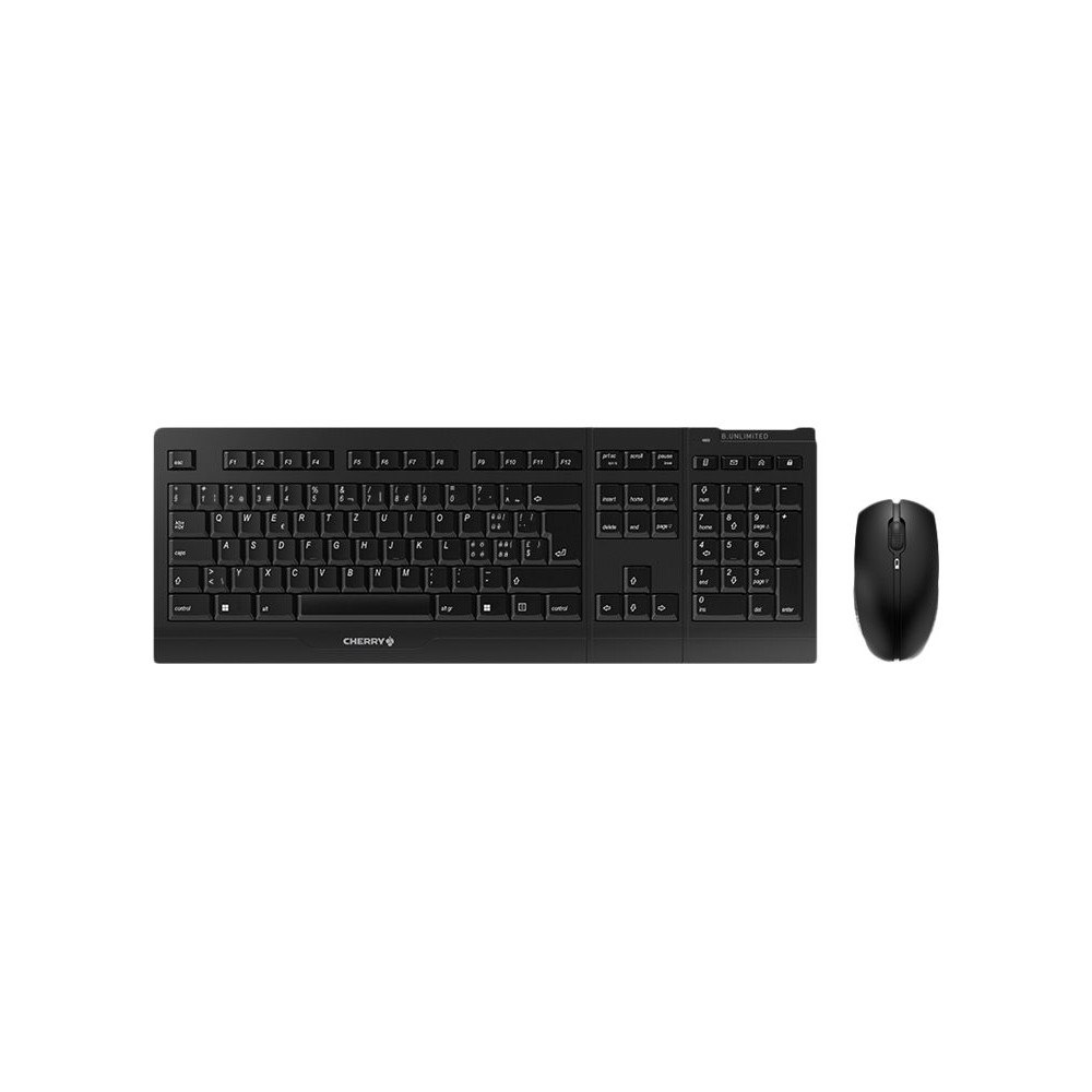 CHERRY CHERRY B.UNLIMITED 3.0 - sats med tangentbord och mus - schweizisk - svart Inmatningsenhet