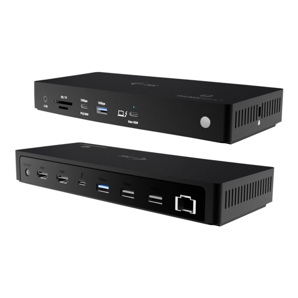 i-tec i-Tec - dockningsstation - USB-C / USB4 / Thunderbolt 3 / Thunderbolt 4 / Thunderbolt 5 - 2 x HDMI, Thunderbolt 4 - 1GbE...