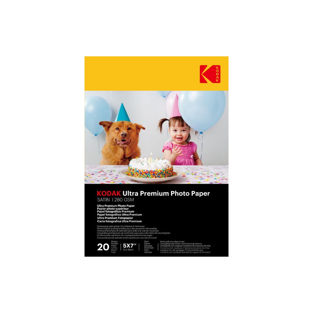 KODAK 13x18cm Photo Paper Glossy 280g/m² 20 Sheets