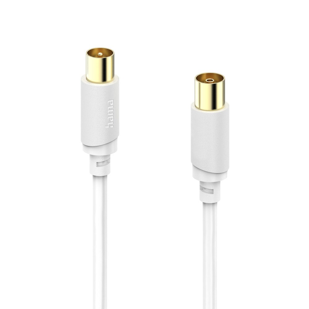 Hama Cable Antenna 120dB White 5.0m