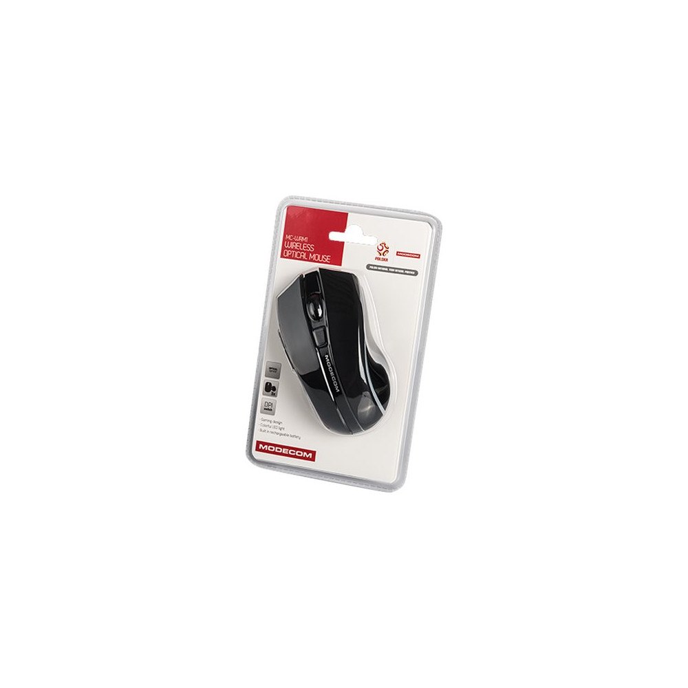 MODE_COM ModeCom MC-WRM1 - mus - 2.4 GHz - svart