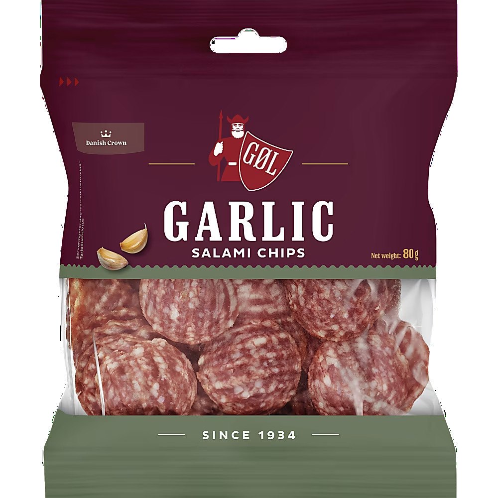 Göl Garlic Salami Chips 80g (Utgånget datum)