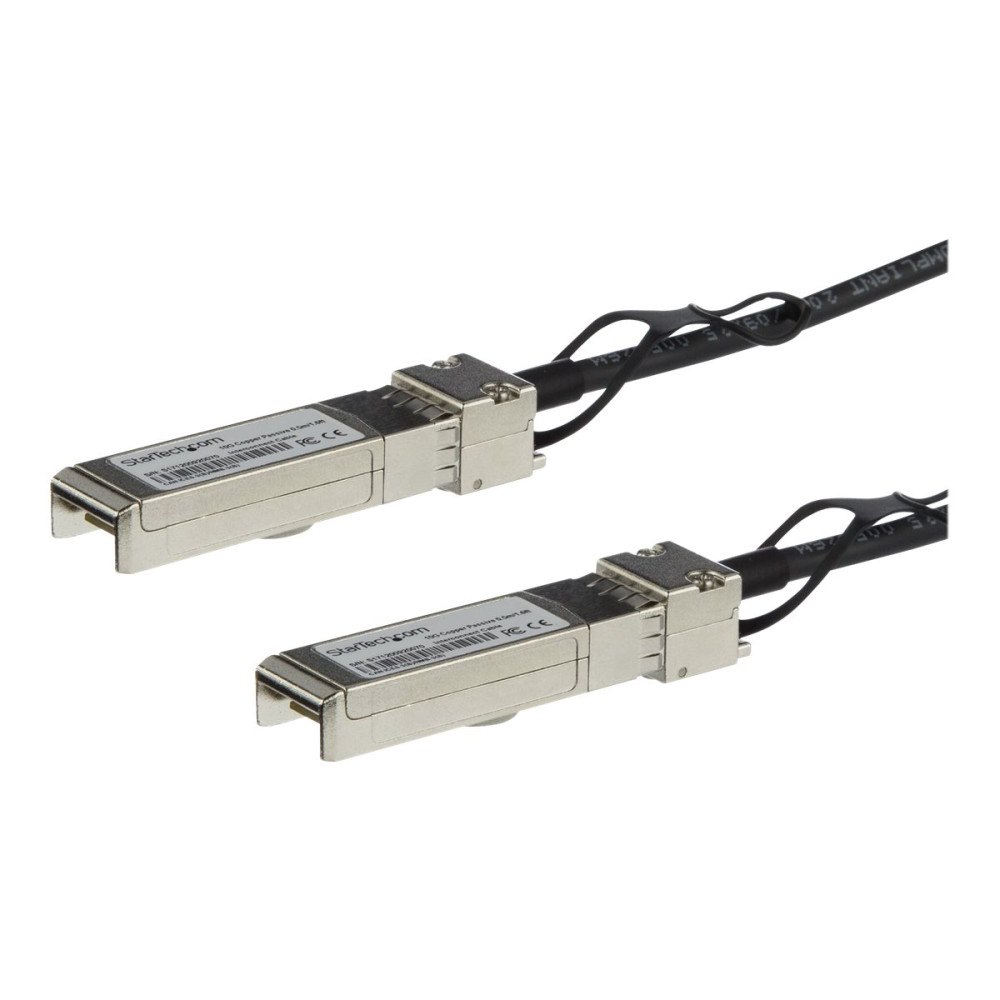 StarTech.com StarTech.com MSA Uncoded Compatible 1m 10G SFP+ to SFP+ Direct Attach Breakout Cable Twinax, 10 GbE SFP+ Copper DAC 10 G...