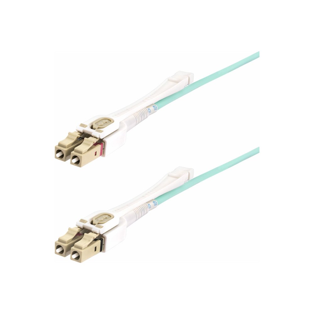 StarTech.com StarTech.com 5m (15ft) LC to LC (UPC) OM4 Multimode Fiber Optic Cable w/Push Pull Tabs, 50/125µm, 100G Networks, Bend In...