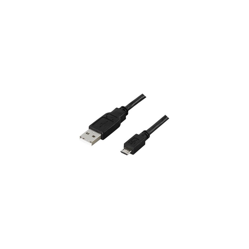 Deltaco DELTACO USB-299S - USB-kabel - USB till mikro-USB typ B - 25 cm