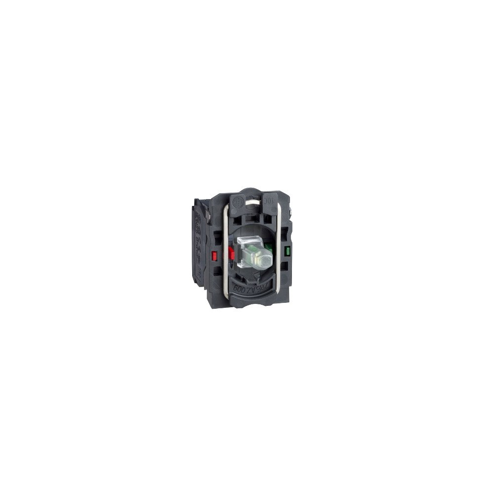 SCHNEIDER ELECTRIC Lampskärm/tryckknappskåpa med LED vit 1s+1br 24V AC/DC ZB5AW...