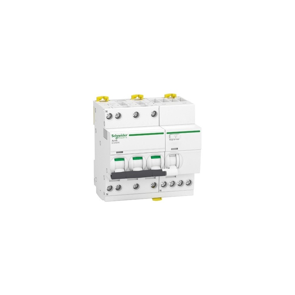 SCHNEIDER ELECTRIC Kombinationsbrytare RCBo iCV40N 3-polig + noll C-karaktärist...