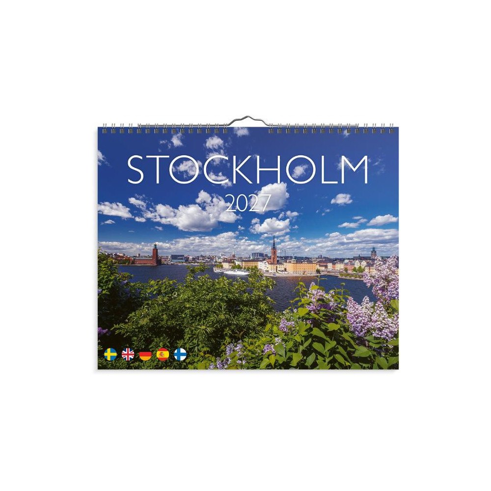 Burde Väggkalender Stockholm 2027