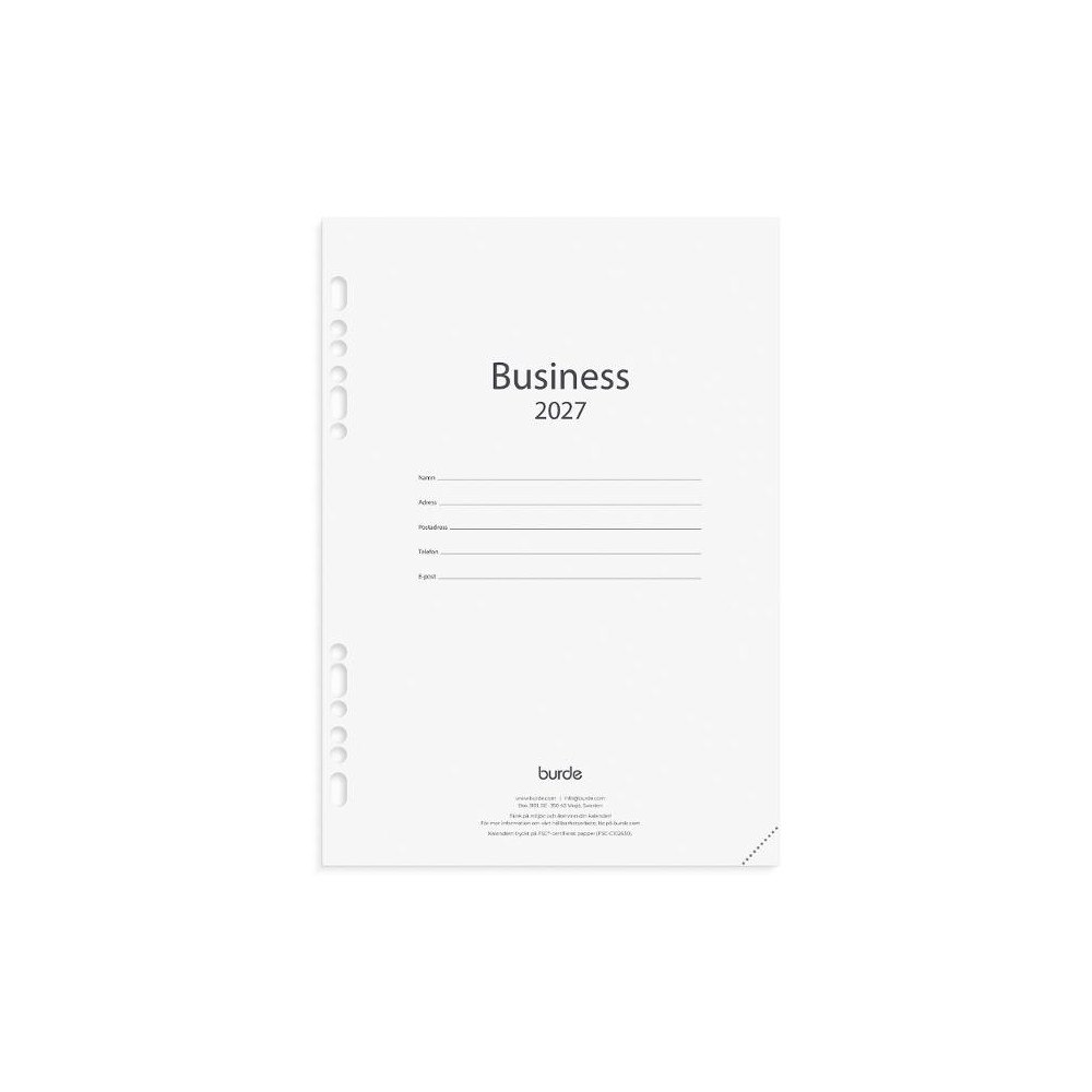 Burde Business kalendersats 2027
