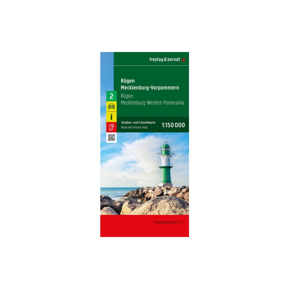 Freytag-Berndt Rugen Island - Mecklenburg-Vorpommern, Road map 1:150.000