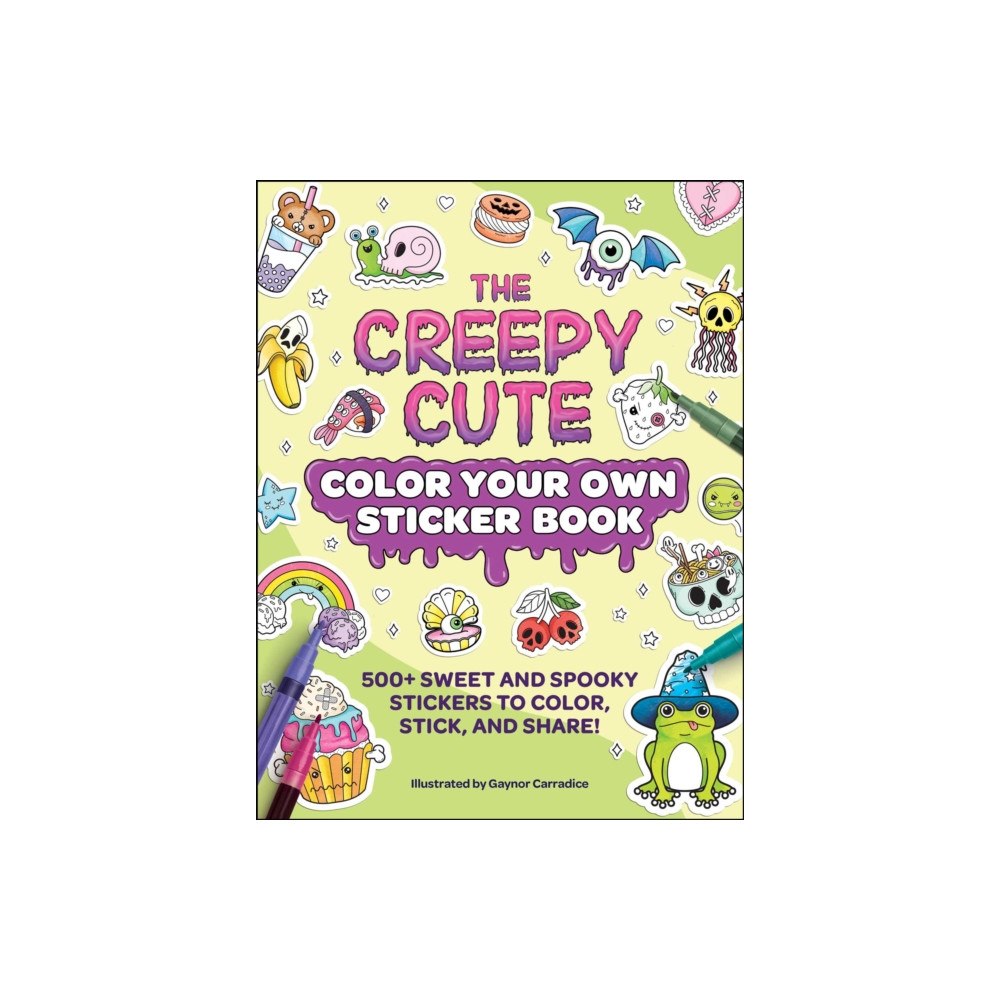 Adams Media Corporation The Creepy Cute Color Your Own Sticker Book (häftad, eng)