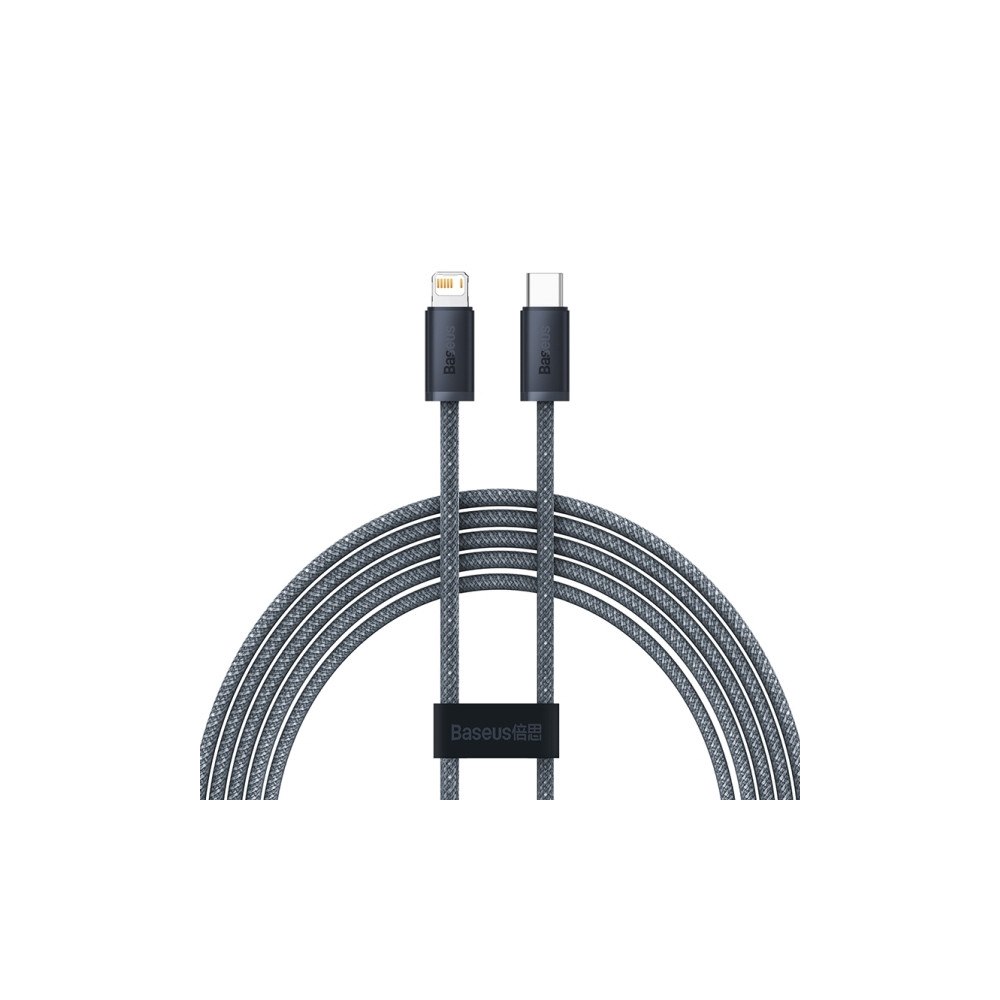 Baseus Baseus Dynamic, 2 m, Lightning, USB C, Hanstik, Hanstik, Grå