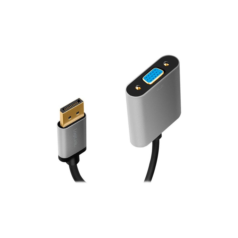 LogiLink LogiLink - videokort - DisplayPort till HD-15 (VGA) - 15 cm