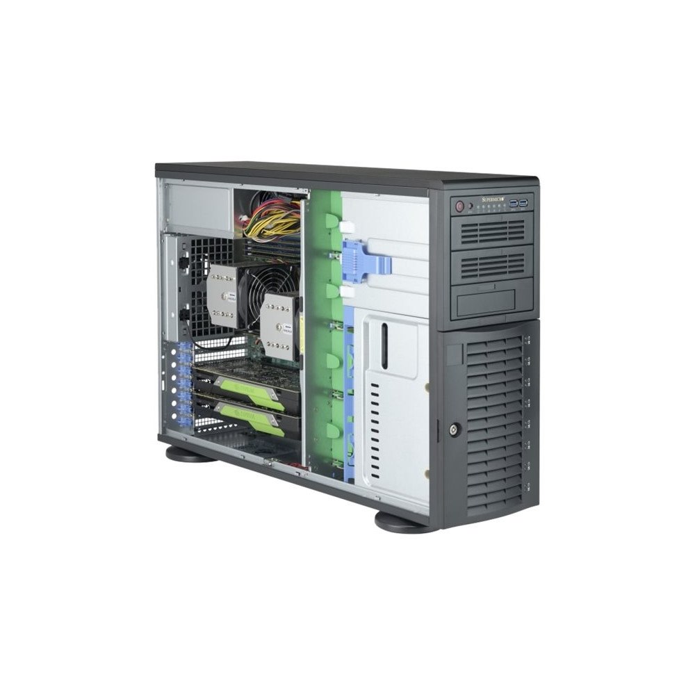 SUPER MICRO Computer Supermicro SC743 AC-1K26B-SQ - tower - 4U - utökad ATX