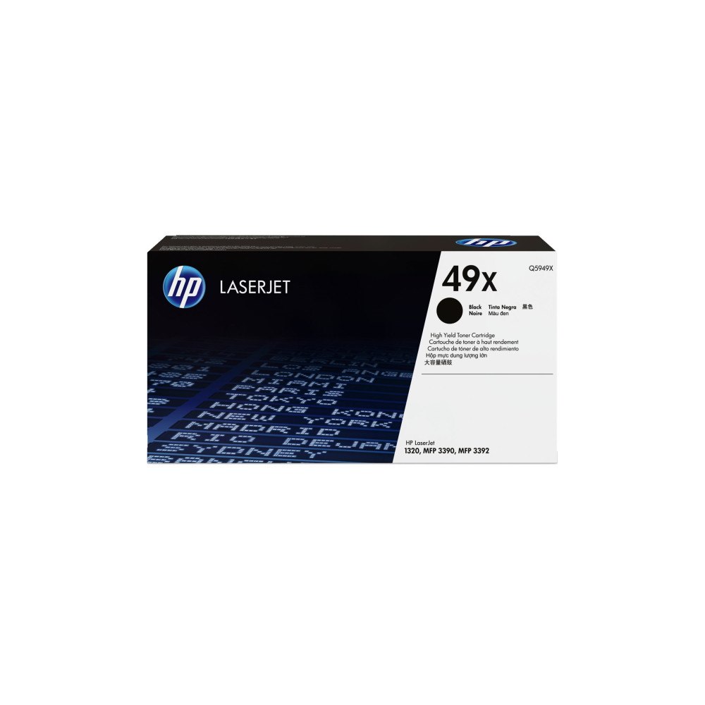Hewlett-Packard HP 49X - Lång livslängd - svart - original - LaserJet - tonerkassett (Q5949X)