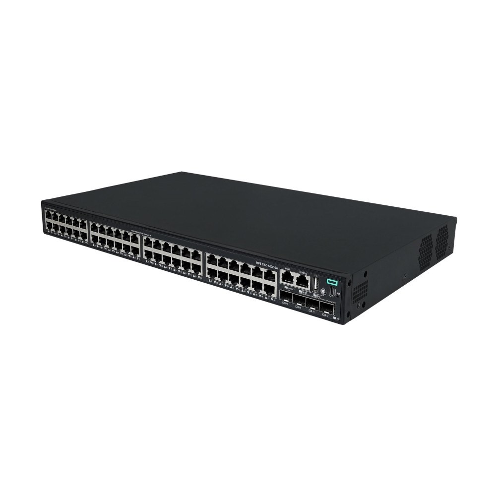 HP HPE Networking Comware 2150 48p 10M/100M/1G PoE+ 4p SFP+ 1G/10G 770W - switch - 48 portar - Administrerad - rackmonterba...