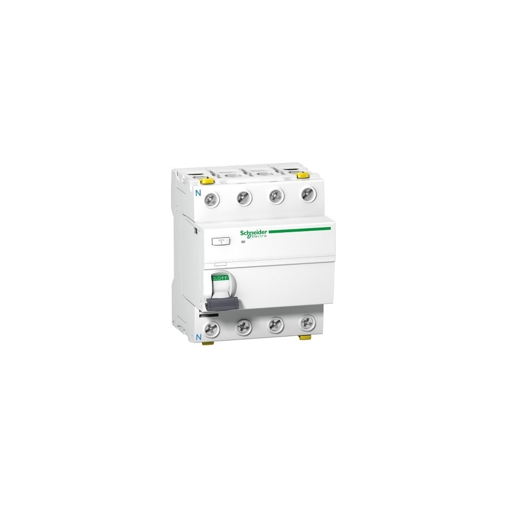 SCHNEIDER ELECTRIC SCHNEIDER ELECTRIC Acti9 iID HPFI-brytare, 4P, 40A, 415V, 30...