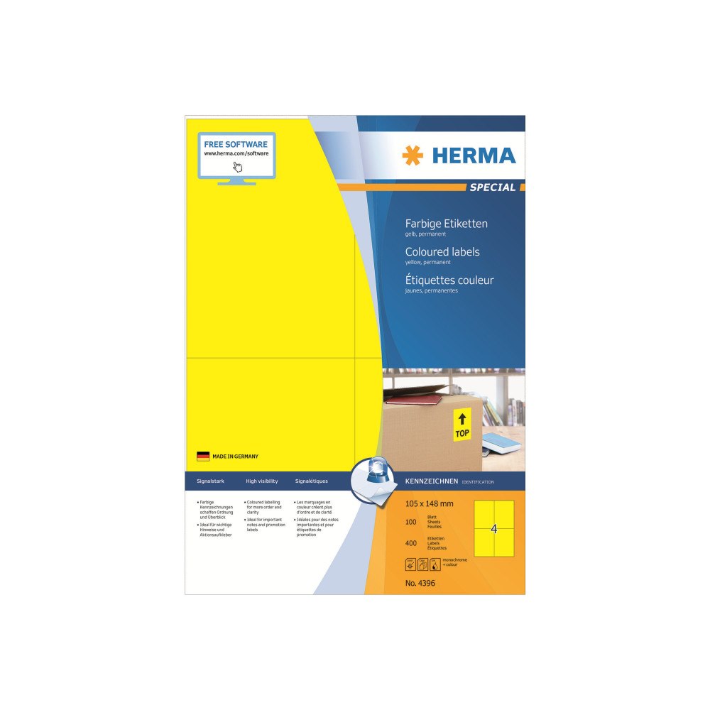 HERMA HERMA Special - etiketter - matt - 400 etikett (er) - A6