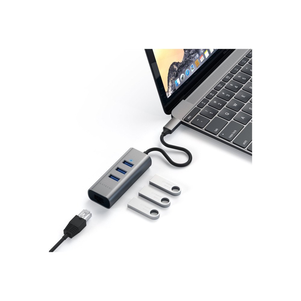 Satechi Satechi ST-TC2N1USB31AM - hubb - 3 portar