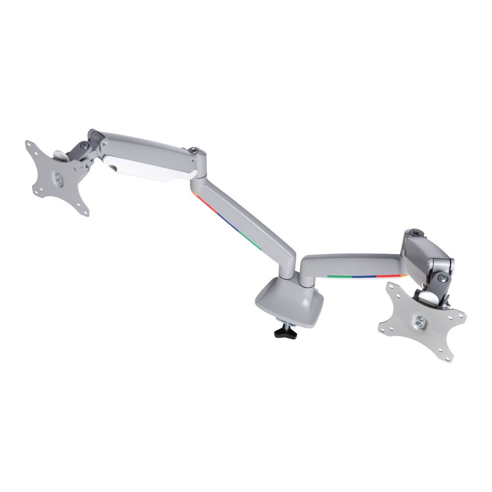 Kensington Computer Products Group Kensington SmartFit One-Touch Dual Monitor Arm monteringssats - justerbar arm - för 2 monitorer - silvergrå