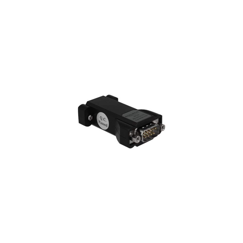 DeLOCK Delock Converter 1 x Serial RS-232 DB9 female to 1 x Serial LVTTL / LVCMOS 3.3 V DB9 male with ESD protection 3 kV and e...