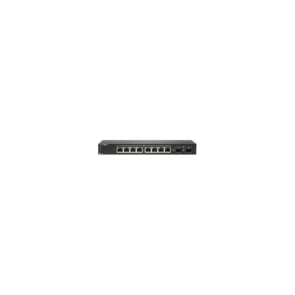 Dell SonicWALL SonicWall Switch SWS12-8 - switch - 10 portar - Administrerad