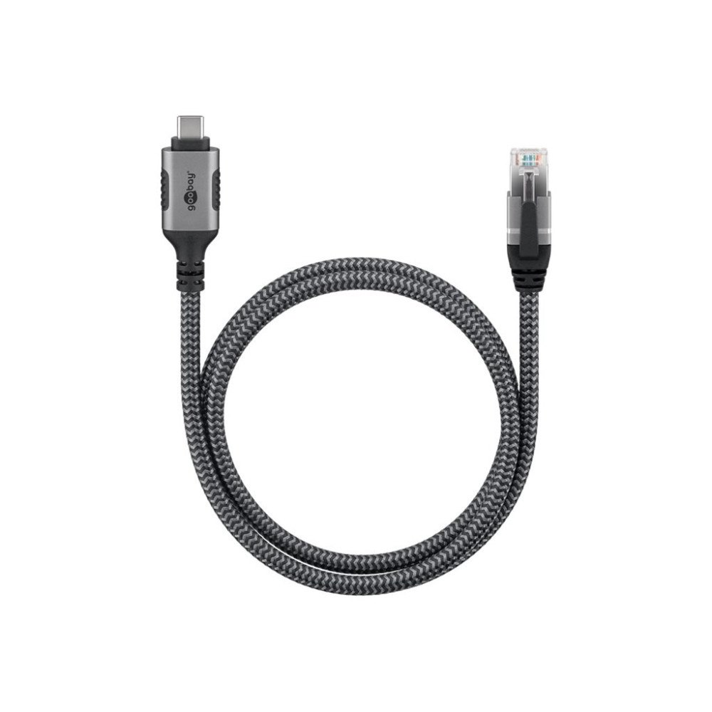 Goobay goobay nätverkskabel - 7.5 m - svart, silver