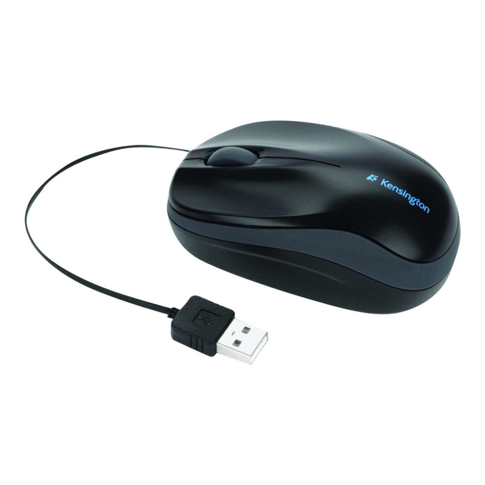 KENSINGTON Kensington Pro Fit Retractable Mobile - mus - USB - svart