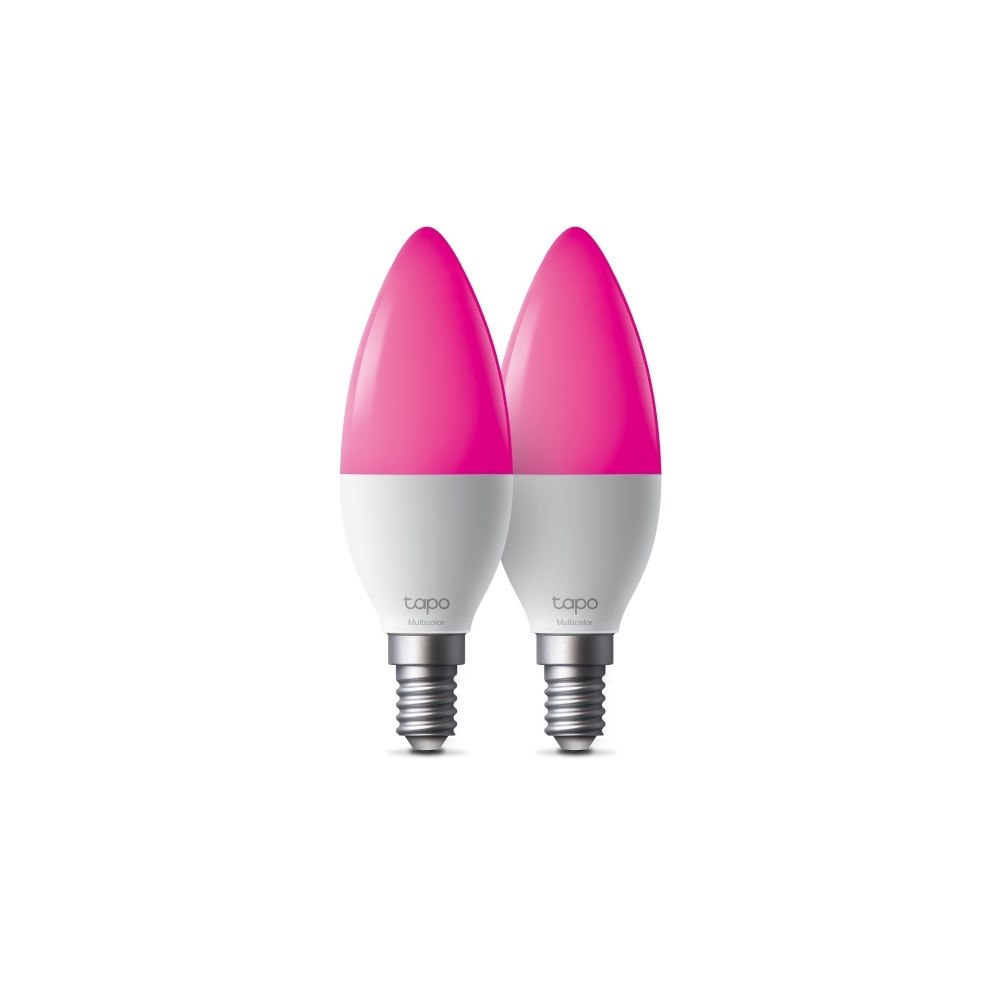 TP-LINK Tapo L430C V1 - LED-glödlampa - form: B38 - E14 - 4.8 W - 16 miljoner färger/varmt till kallt vitt ljus - 2500-6500 K (p...