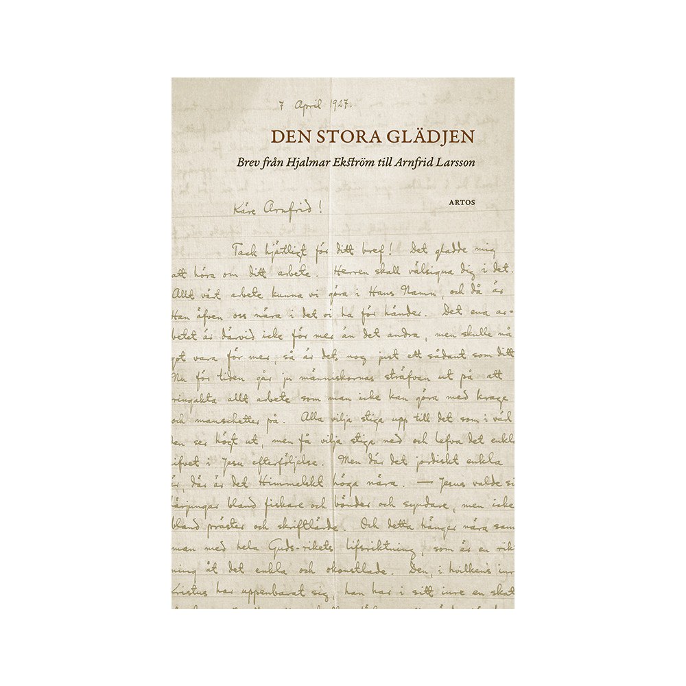 Hjalmar Ekström Den stora glädjen (bok, danskt band)