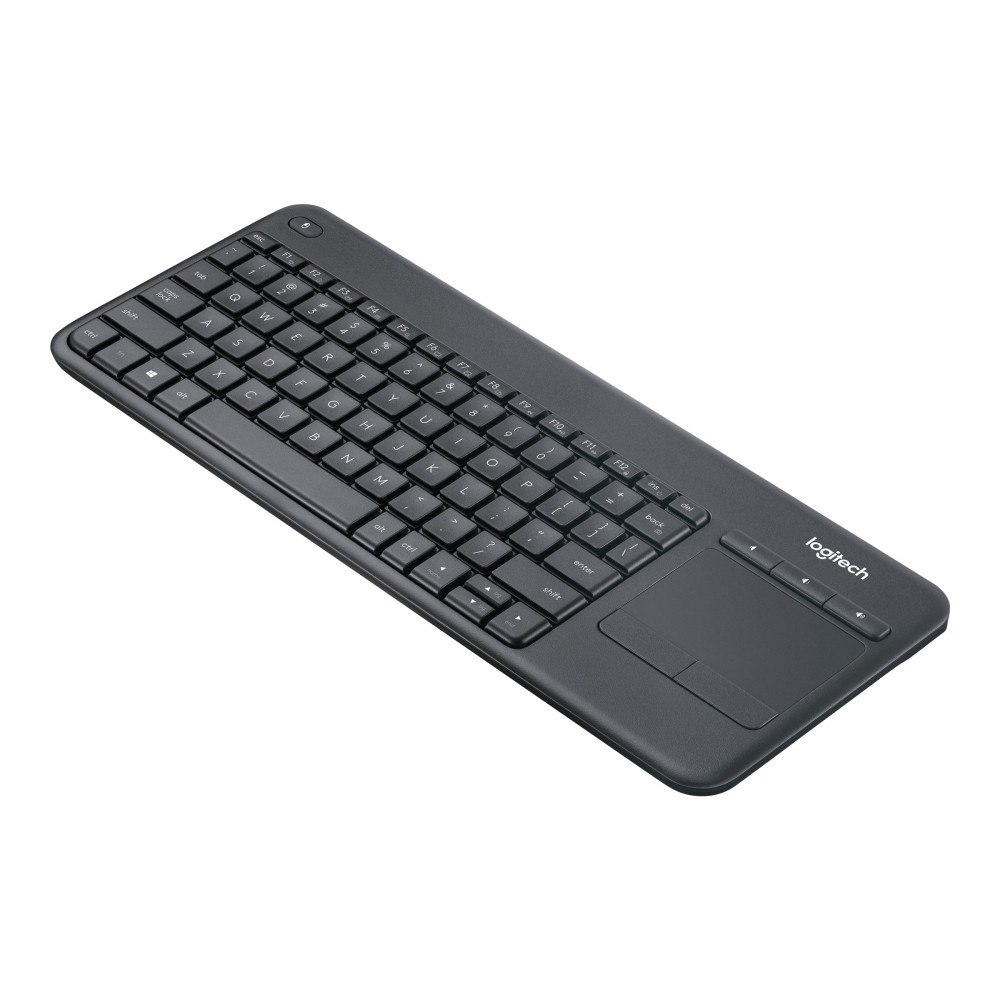 Logitech Logitech Wireless Touch Keyboard K400 Plus - tangentbord - tjeckiska - svart Inmatningsenhet