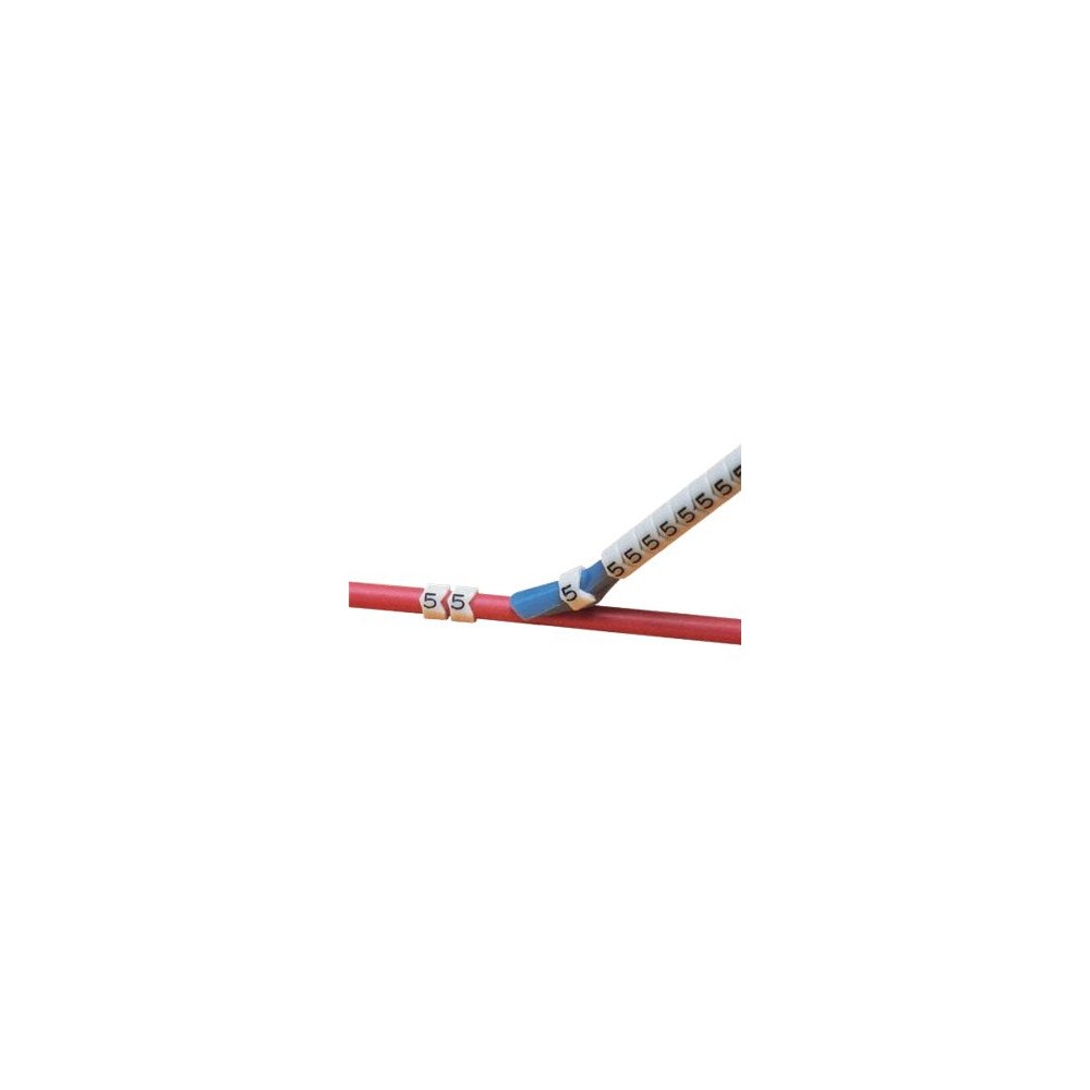 Panduit Panduit Pre-Printed Clip-On Wire Markers, Legend 0 - lednings/kabelmärkare (förtryckt)