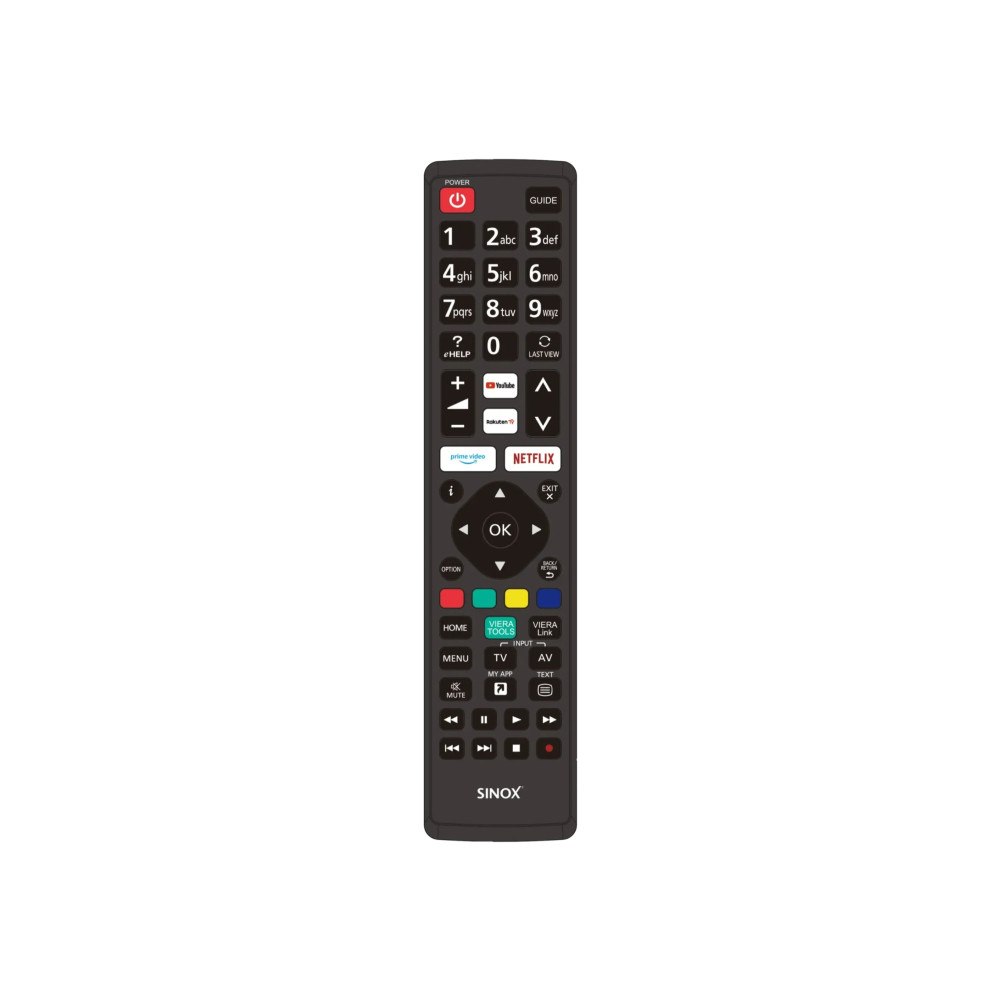 Sinox beslag Sinox fjärrkontroll för Panasonic, TV, RF Trådlös, Tryckknap...