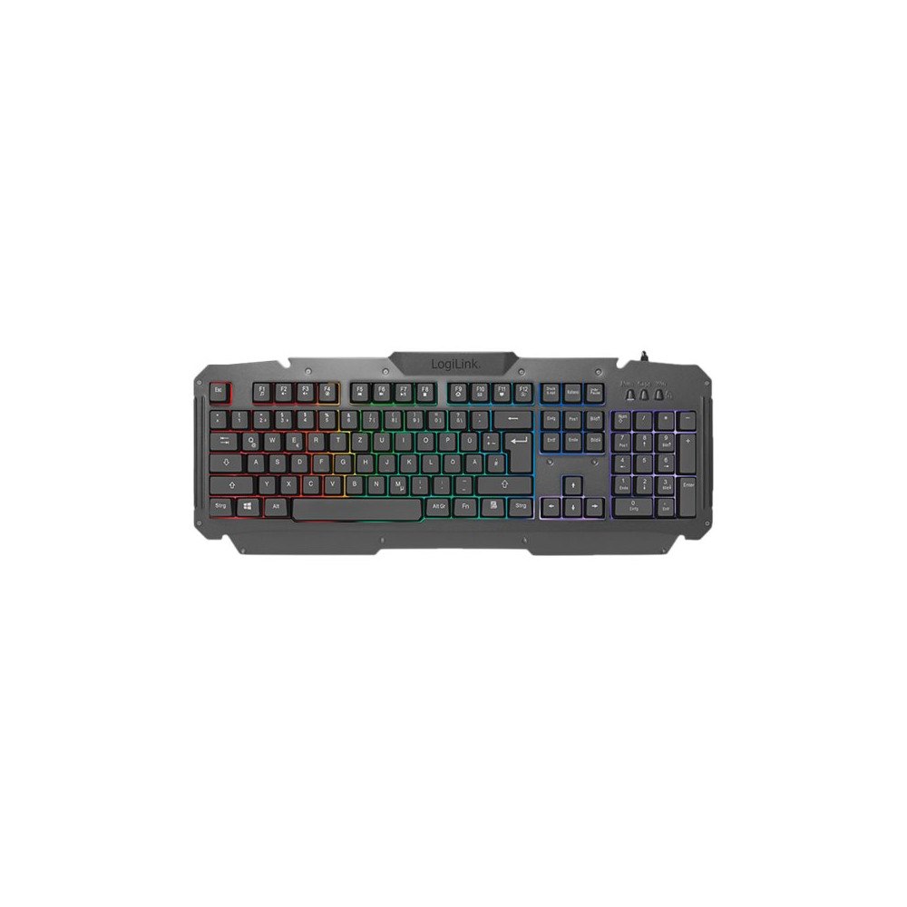 2direct LogiLink Gaming Combination Set - tangentbord, mus och musmattskonfiguration - tysk Inmatningsenhet