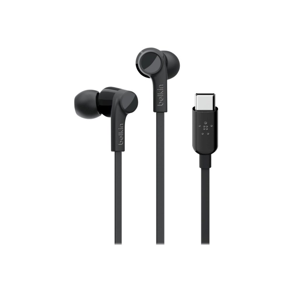 Belkin Components Belkin ROCKSTAR - hörlurar med mikrofon - USB-C