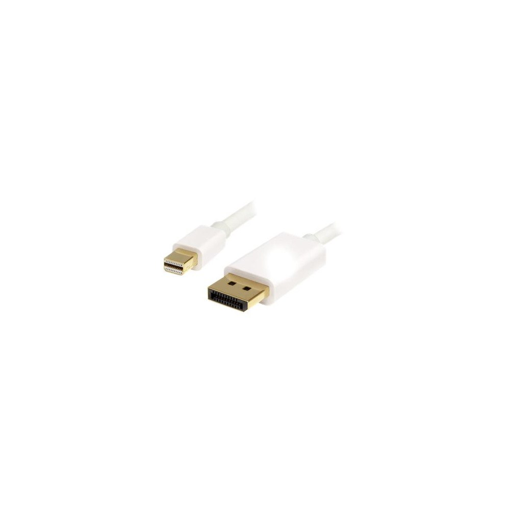 StarTech.com StarTech.com 1m 3 ft White Mini DisplayPort to DisplayPort 1.2 Adapter Cable M/M - DisplayPort 4k with HBR2 support - Mi...