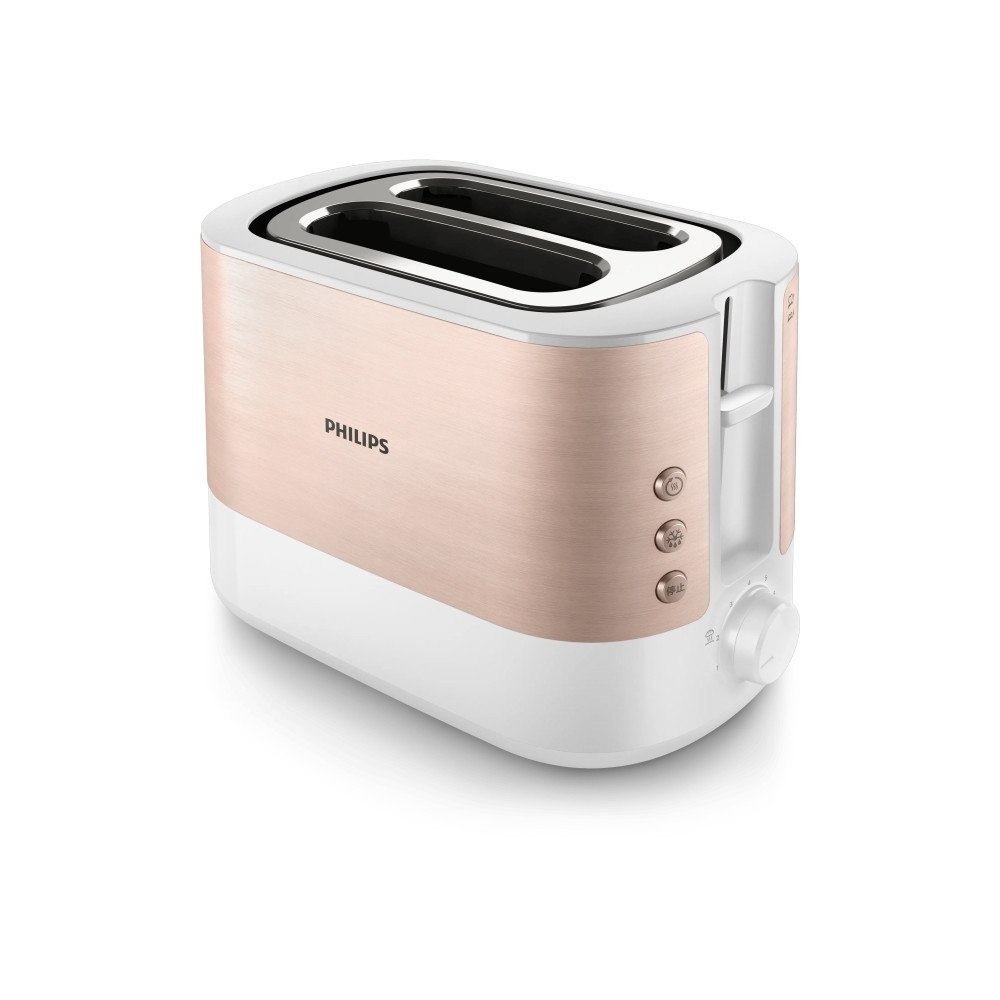 Philips Philips Viva Collection HD2638/11, 2 skivor, Rose Gold, Vit,...