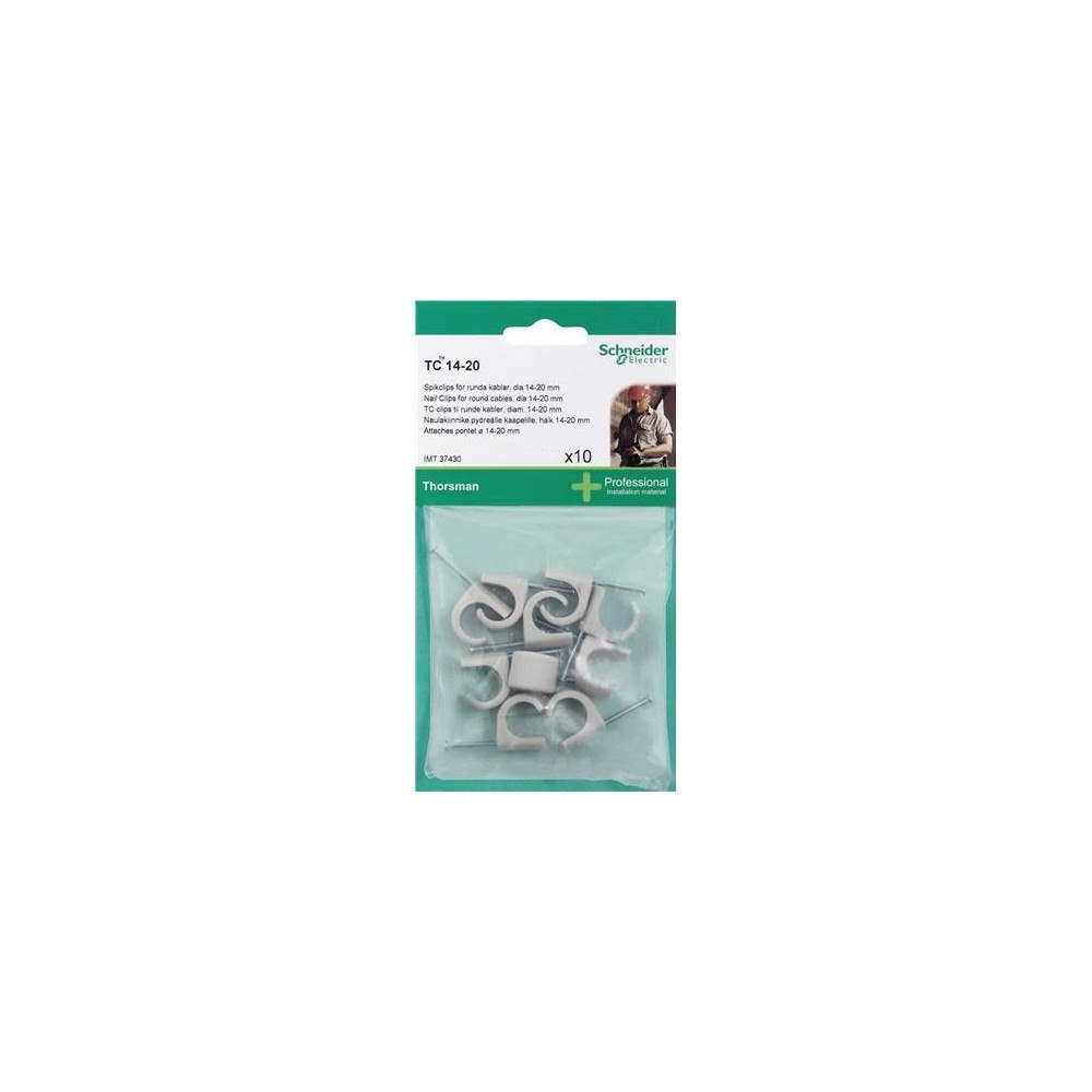 SCHNEIDER ELECTRIC Schneider Electric clips TC 14-20 2,0x35 grå