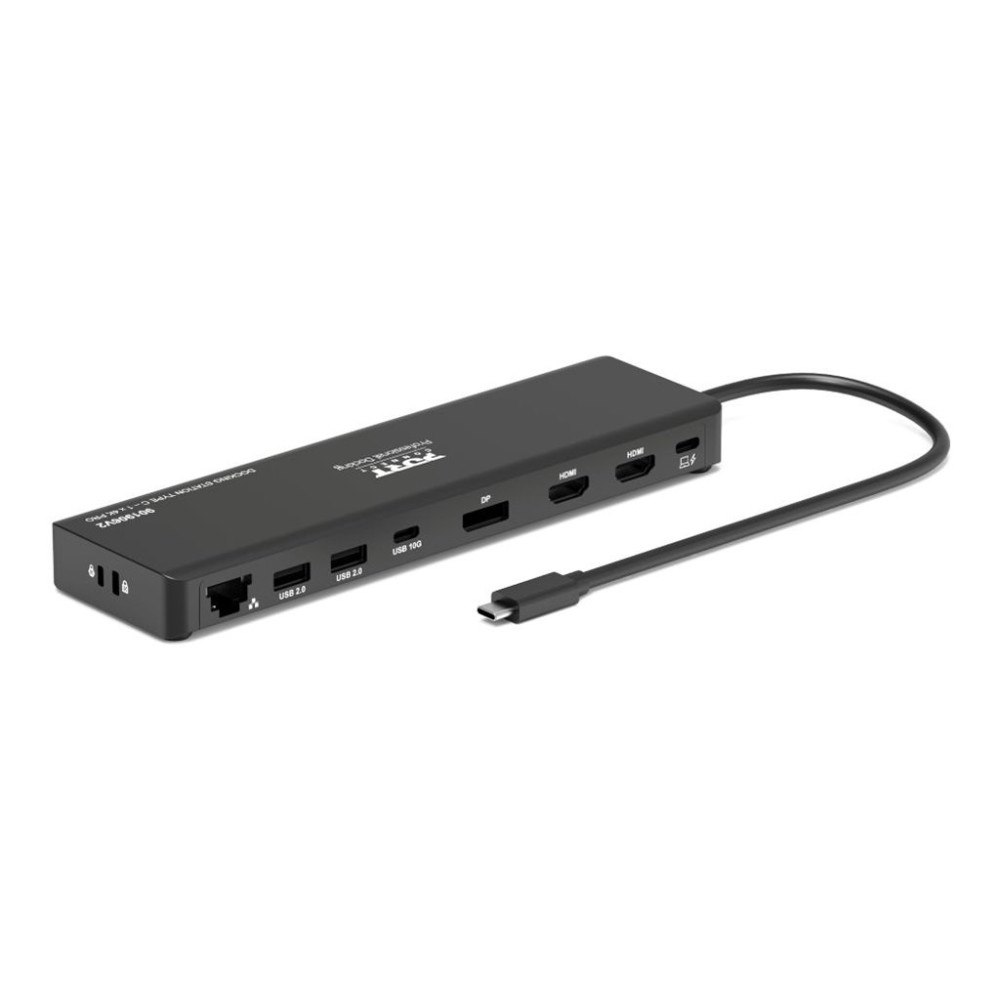 PORT CONNECT PORT connect Professional Docking USB-C 1 X 4K ++ TRAVEL - dockningsstation - USB-C 3.1 Gen 2 - DP, 2 x HDMI - 1GbE