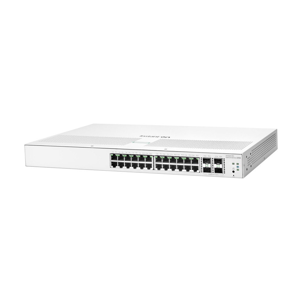 Hewlett Packard Enterprise HPE Networking Instant On 1930 24G 4SFP/SFP+ Switch - switch - 28 portar - Administrerad - rackmonterbar