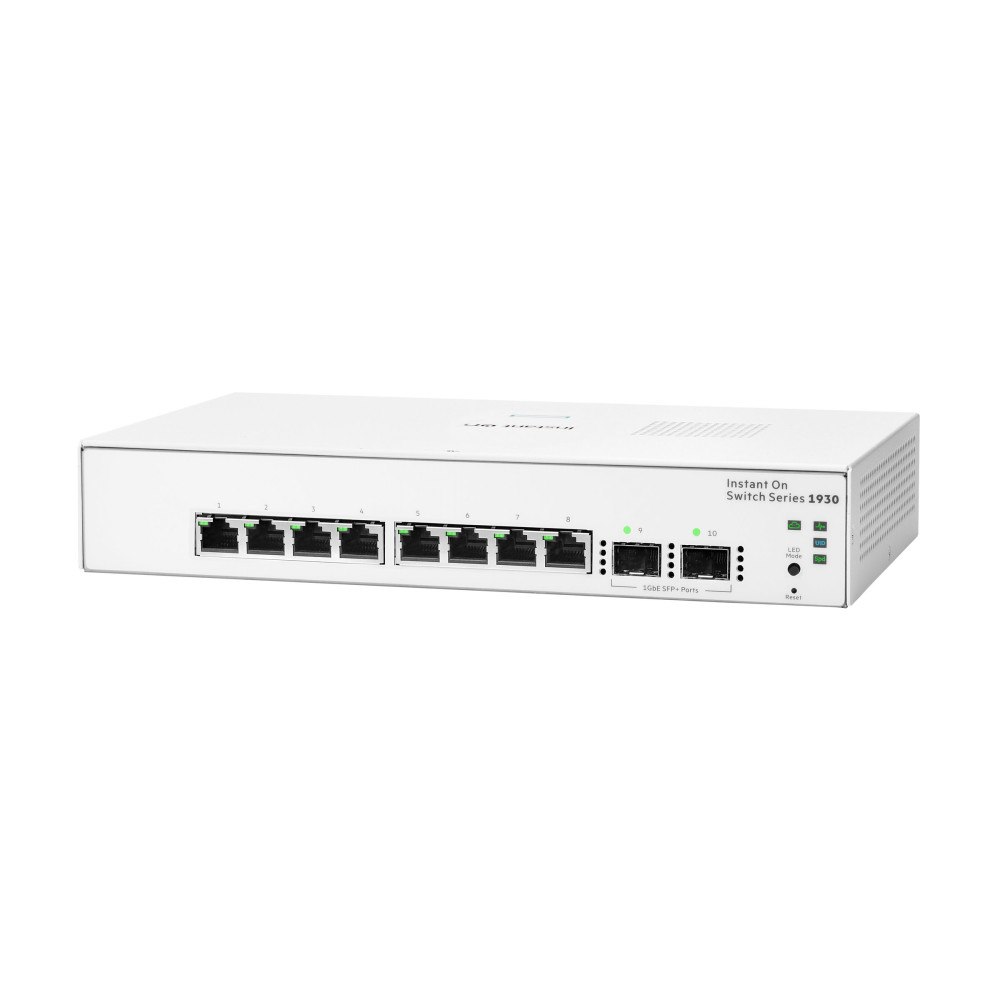 Hewlett Packard Enterprise HPE Networking Instant On 1930 8G 2SFP Switch - switch - 10 portar - Administrerad