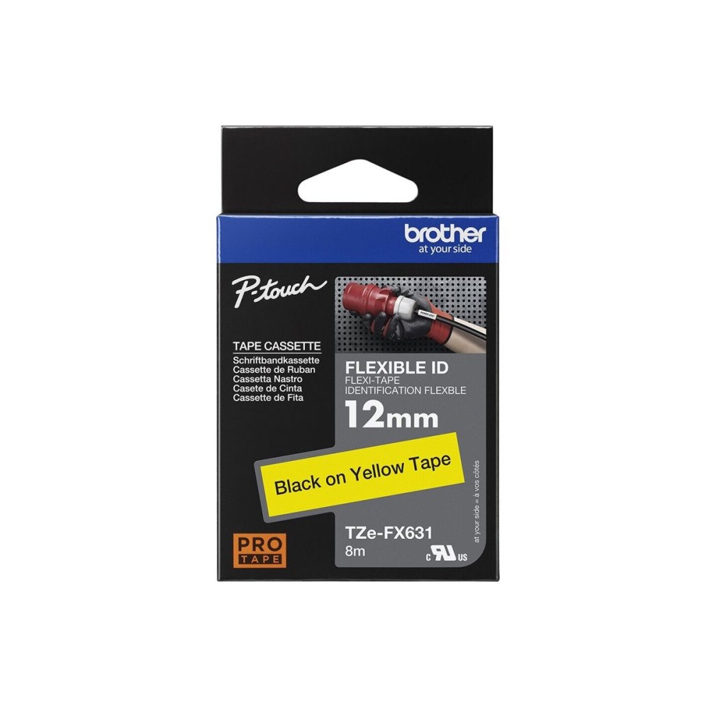 Brother Brother TZe-FX631 - flexibel ID-tejp - 1 kassett(er) - Rulle (1,2 cm x 8 m)