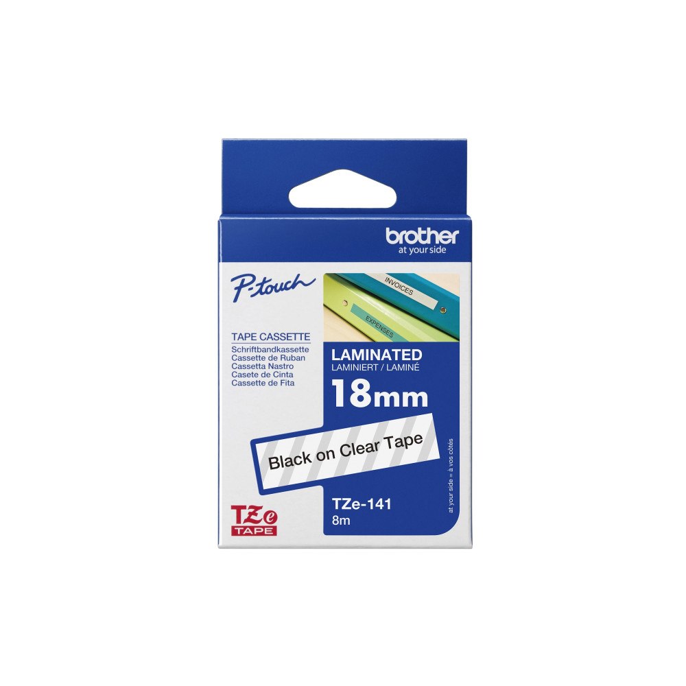 Brother Brother TZe-141 - bandlaminat - 1 kassett(er) - Rulle (1,8 cm x 8 m)