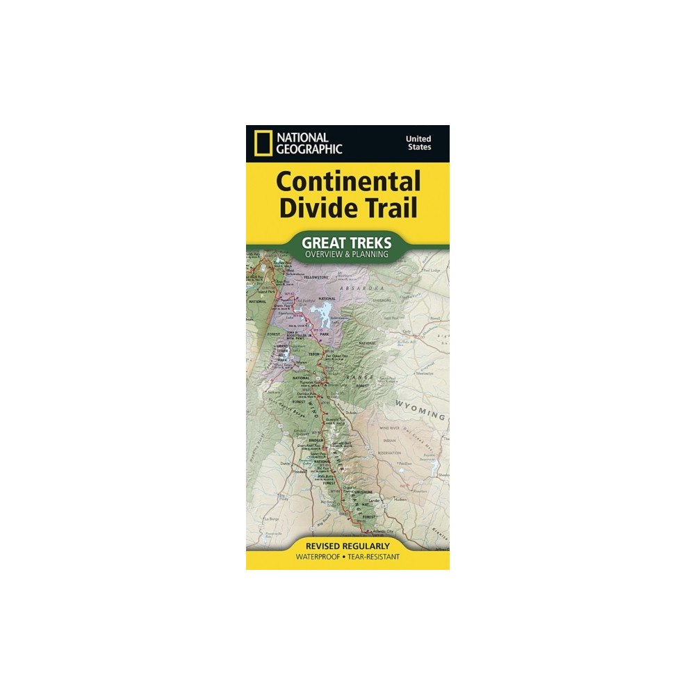 National Geographic Maps Continental Divide Trail Overview & Planning Map
