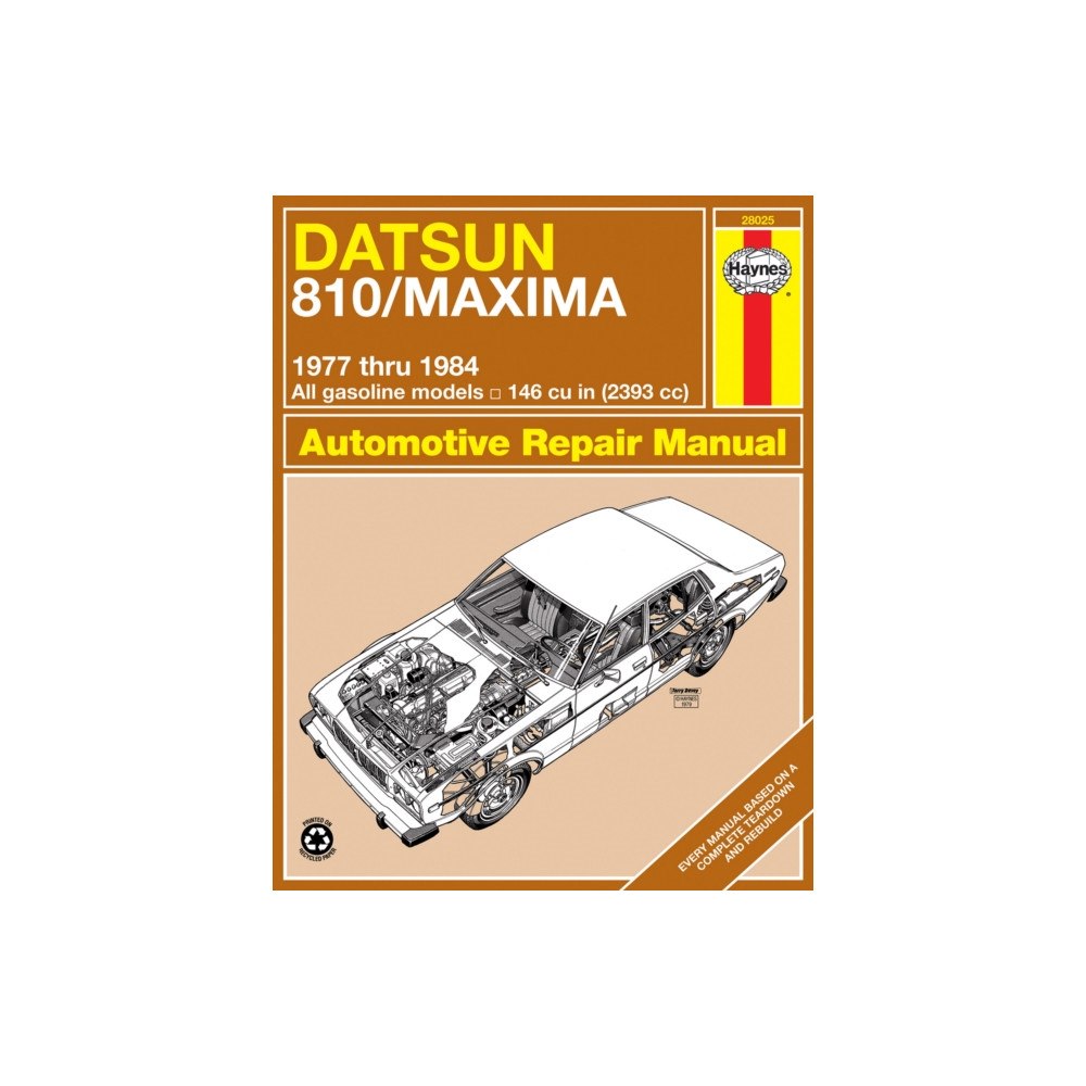 Haynes Manuals Inc Datsun 810 & Maxima Sedan, Wagon & Coupe petrol (1977-1984) Haynes Repair Manual (USA) (häftad, eng)