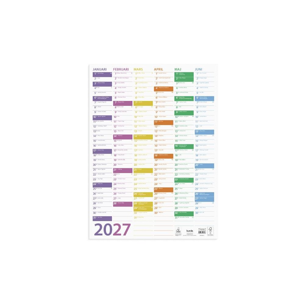 Burde Väggblad Trend 2027